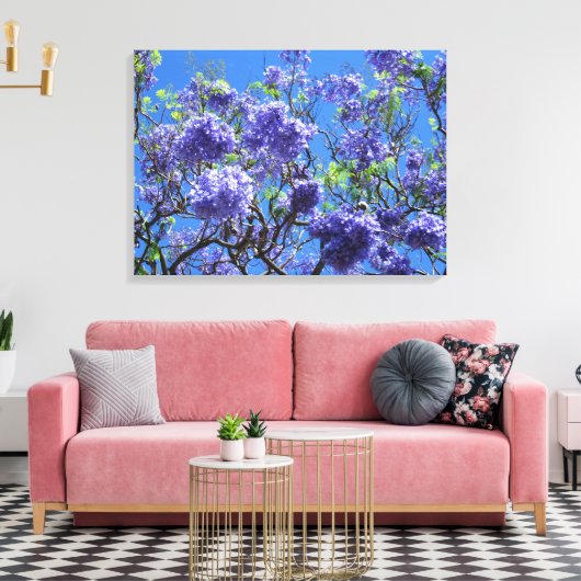 Jacaranda Tree Canvas Afdruk (Insitu (Woonkamer))