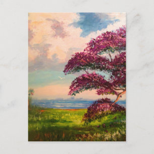 Jacaranda Tree Colorful Briefkaart