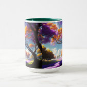 Jacaranda Tree en Lavender Fields , koffie - Mok (Midden)