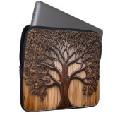 Jacaranda Tree: Natuur kunstenaarschap in hout, Laptop Sleeve (Voorkant Rechts)