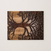 Jacaranda Tree: Natuur kunstenaarschap in hout, Legpuzzel (Horizontaal)