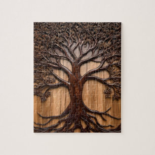 Jacaranda Tree: Natuur kunstenaarschap in hout, Legpuzzel