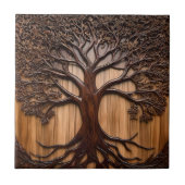 Jacaranda Tree: Natuur kunstenaarschap in hout, Tegeltje (Voorkant)