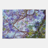 Jacaranda Tree Oil Paint, Dish Towel Theedoek (Horizontaal)