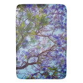 Jacaranda Tree Oil Paint, Memory Foam Bathmat Badmat (Voorkant Verticaal)