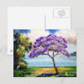 Jacaranda Tree Tropical Art Briefkaart (Voorkant / Achterkant)