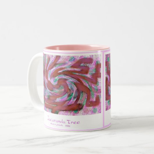 Jacaranda Tree Tweekleurige Koffiemok (Voorkant links)