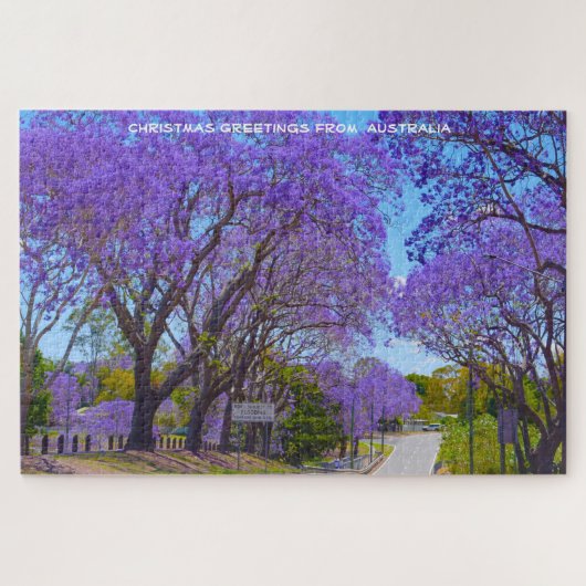 Jacaranda Trees uit Australië Jigzaag Puzzle Legpuzzel (Horizontaal)