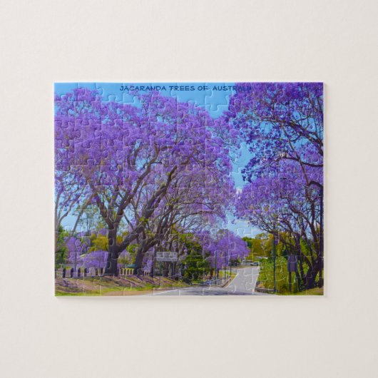 Jacaranda Trees van Australië Legpuzzel (Horizontaal)
