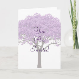 Jacaranda Trouw Uitnodiging | Elegante Paarse