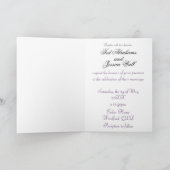 Jacaranda Wedding Invitation | Elegant Purple  Kaart (Binnen)