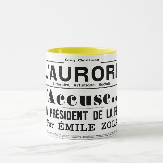 J'accuse Emile zola mok (Midden)