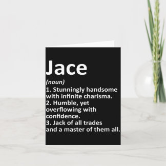 Jace Definitie Persoonlijke Naam Grappige Verjaard Kaart