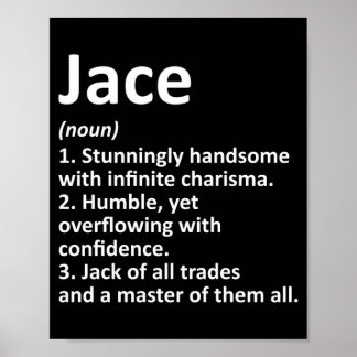 Jace Definitie Persoonlijke Naam Grappige Verjaard Poster