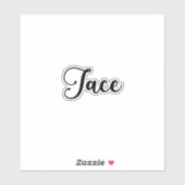Jace Naam - Handgeschreven kalligrafie Sticker (Vel)