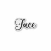 Jace Naam - Handgeschreven kalligrafie Sticker (Voorkant)