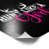 Jacht als een meisje foto afdruk (Hoek)