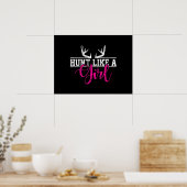 Jacht als een meisje poster (Keuken)