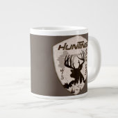 Jacht avonturen vierkante sleutelhanger buitenshui grote koffiekop (Voorkant rechts)