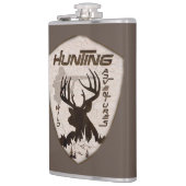 Jacht avonturen vierkante sleutelhanger buitenshui heupfles (Links)