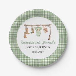 Jacht Baby Shower | Een Kleine Jager Baby Shower Papieren Bordje