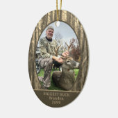 Jacht Bossen Foto gepersonaliseerd Keramisch Ornament (Links)