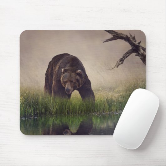 Jacht Bruin Beer Muismat (Met muis)