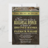 Jacht Camo bruiloft repetitie diner uitnodigingen (Voorkant)