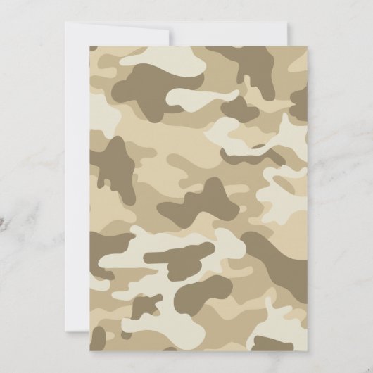 Jacht Camo Herten Kinder en Mannen Verjaardagsuitn Kaart (Achterkant)