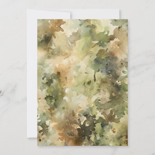 Jacht Camo kleine jager Vind de Gast BINGO Kaart (Achterkant)