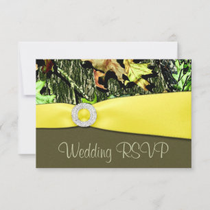 Jacht Camo RSVP Trouwkaarten Kaartje