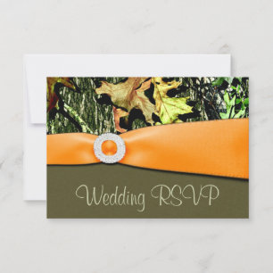 Jacht Camo RSVP Trouwkaarten Kaartje