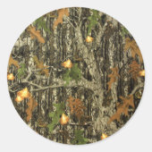 Jacht Camo Trouwstickers Ronde Sticker (Voorkant)