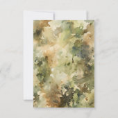 Jacht camouflage baby shower boeken voor baby kaart (Achterkant)