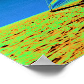 jacht Columbia 1901 gekleurd Poster (Hoek)