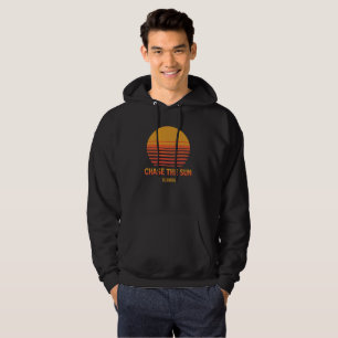 Jacht De Zon Retro Zonsondergang 70s Aangepaste Sj Hoodie