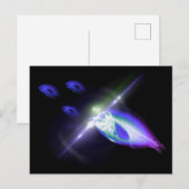 Jacht, diner, röntgenvis 3 briefkaart (Voorkant / Achterkant)