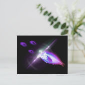 Jacht, diner, röntgenvis 6 briefkaart (Staand voorkant)