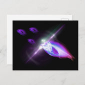 Jacht, diner, röntgenvis 6 briefkaart (Voorkant / Achterkant)