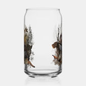Jacht, Duitse draadharige pointer Blikvorm Glas (Links)
