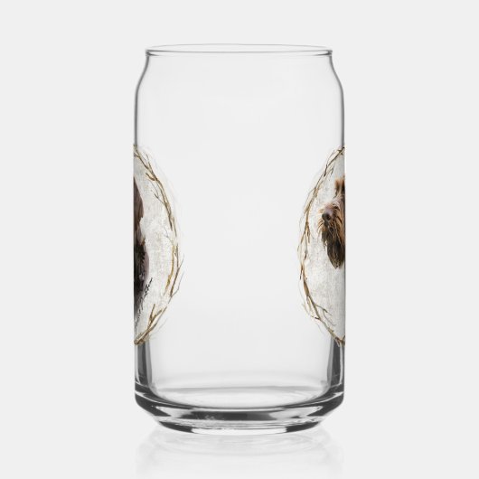 Jacht, Duitse draadharige pointer Blikvorm Glas (Rechts)