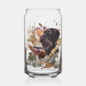 Jacht, Duitse draadharige pointer Blikvorm Glas (Achterkant)