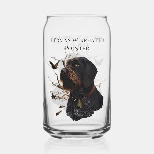 Jacht, Duitse draadharige pointer Blikvorm Glas