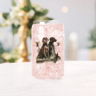 Jacht, Duitse draadharige pointer Blikvorm Glas