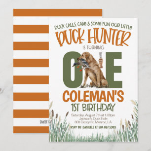 Jacht eerste verjaardag kaart