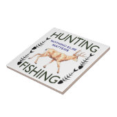 Jacht en Gevist Tegeltje (Zijkant)