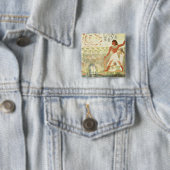 Jacht en Gevist Vierkante Button 5,1 Cm (In situ)