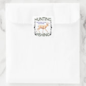 Jacht en Gevist Vierkante Sticker (Tas)