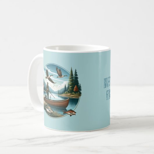 Jacht en Vis Mok (Voorkant links)