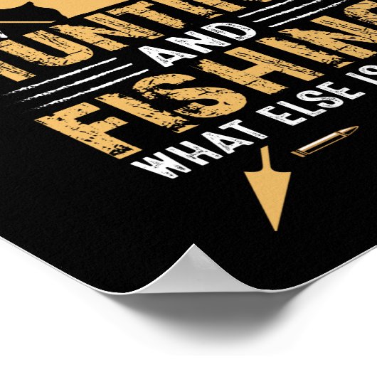 Jacht en Vist wat er anders is Poster (Hoek)